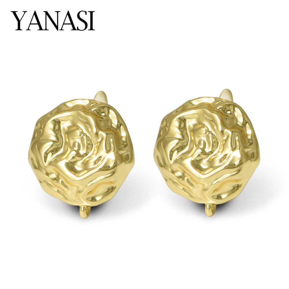 Hoop Earrings - YENI 18 K Altın/Rodyum Kaplama Büyük