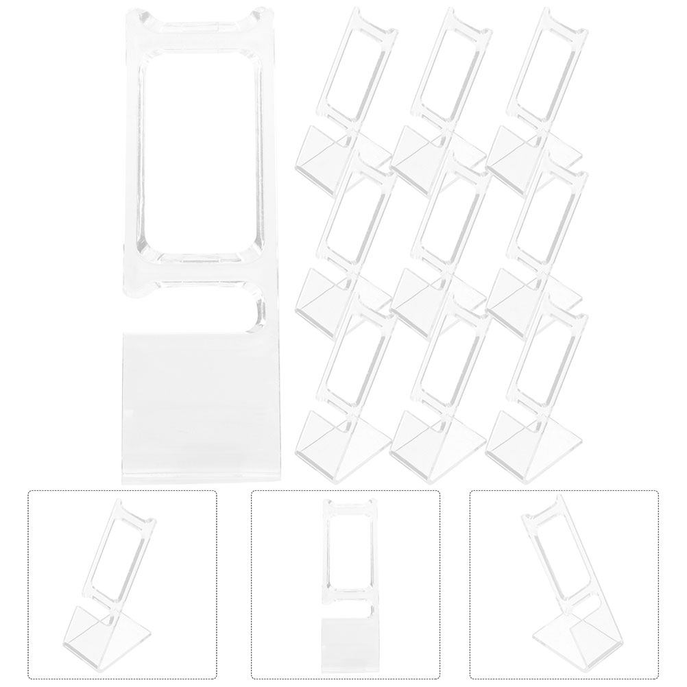 Jewelry Stand Watches - 50 Adet Şeffaf Plastik Saat Standı,