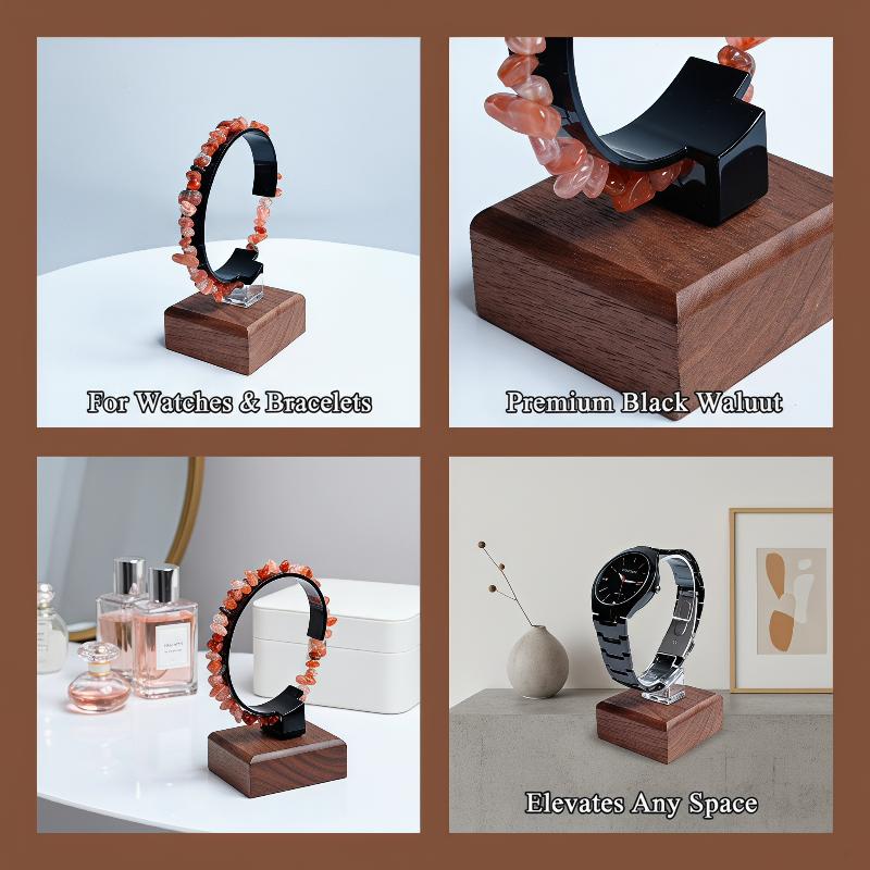 Jewelry And Watches Inc - Ahşap C Şeklinde Saat Tutucu, Takı