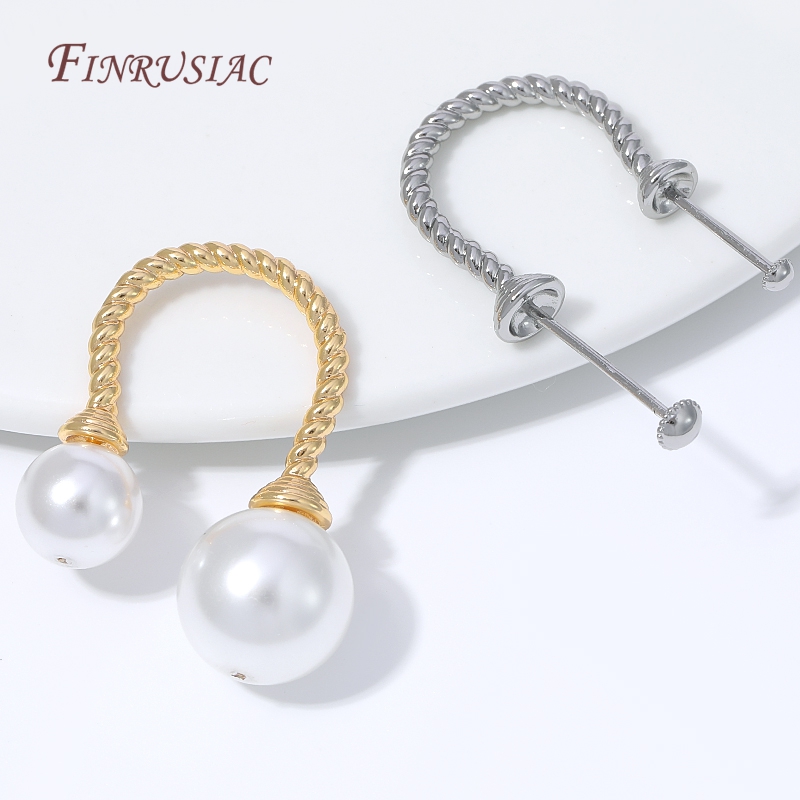 Hoop Earrings - 1-3 Adet 18K Altın Kaplama Bükümlü