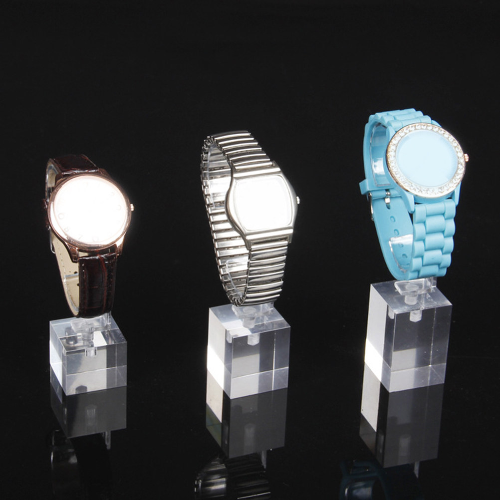 Jewelry And Watches Inc - 3 Adet C Şeklinde Akrilik Saat
