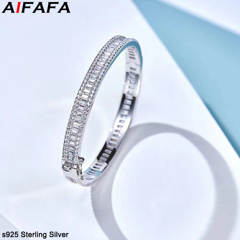 Cuff Bangle Bracelet - S925 Ayar Gümüş Bilezik Yüksek Kalite
