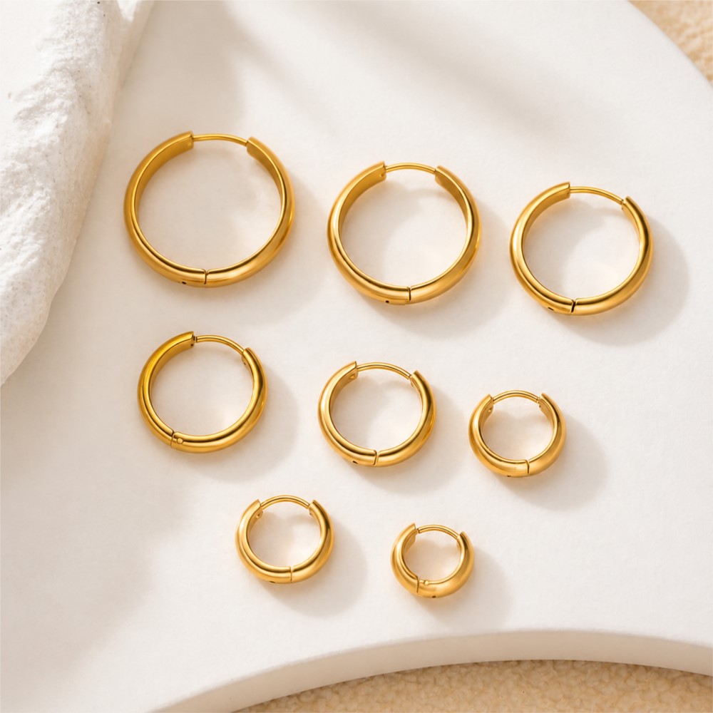 4 Adet Paslanmaz Çelik Yuvarla - Hoop Earrings incelemesi ve fiyatı
