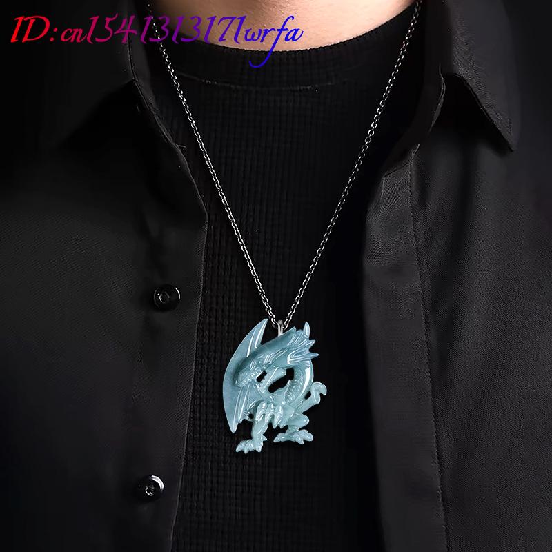 Mavi Myanmar Jadeit Ejderha Ko - Necklace Pendant incelemesi ve fiyatı