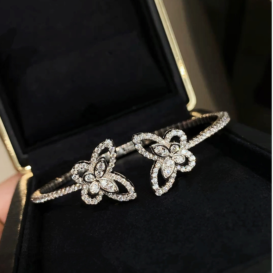 Yeni 925 Ayar Gümüş Yüksek Kal - Cuff Bangle Bracelet incelemesi ve fiyatı