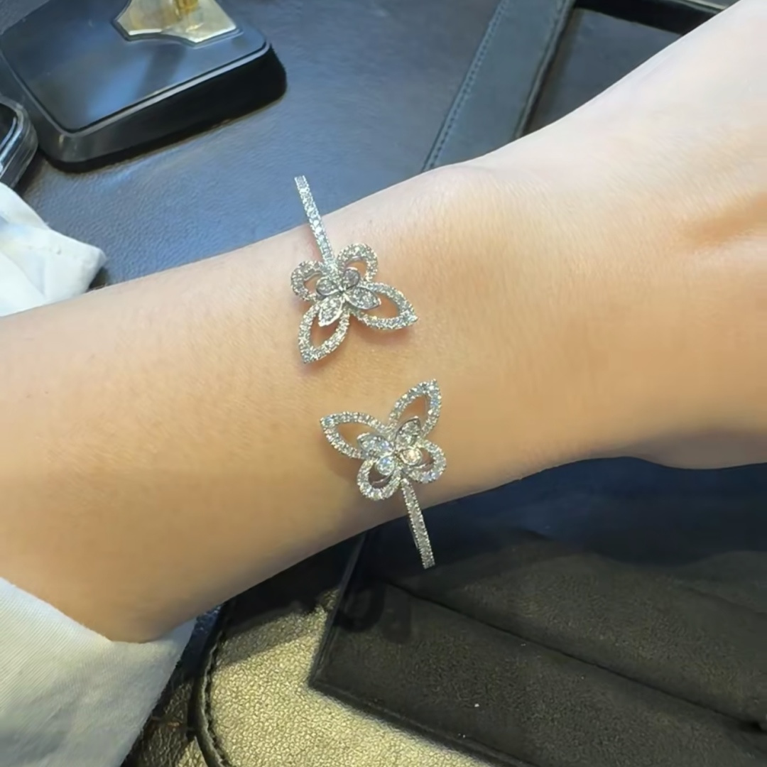 Yeni 925 Ayar Gümüş Yüksek Kal - Cuff Bangle Bracelet incelemesi ve fiyatı