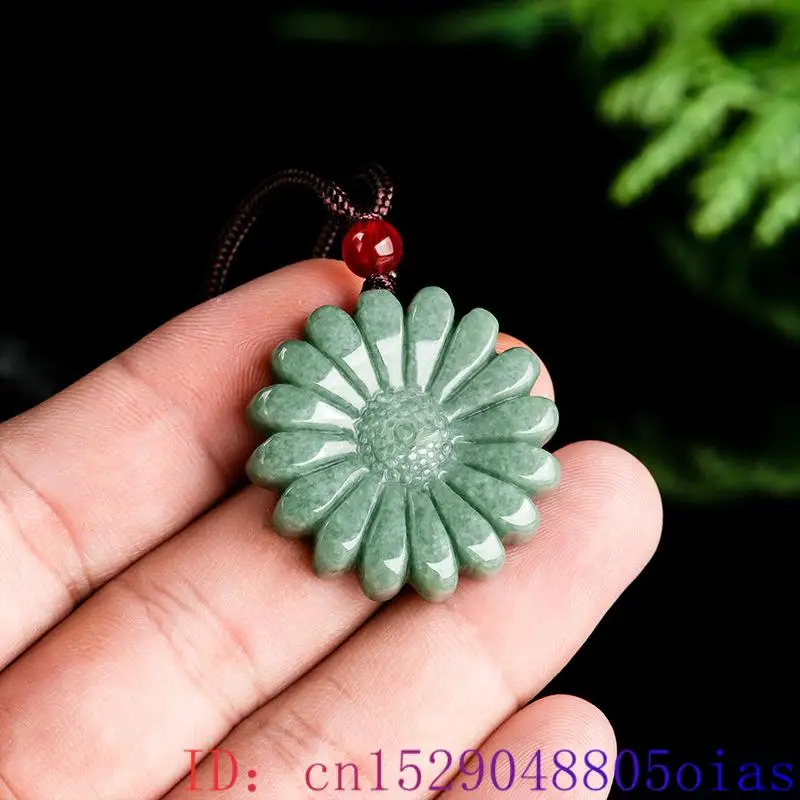 Yeşil Jadeite ayçiçeği kolye k - Necklace Pendant incelemesi ve fiyatı