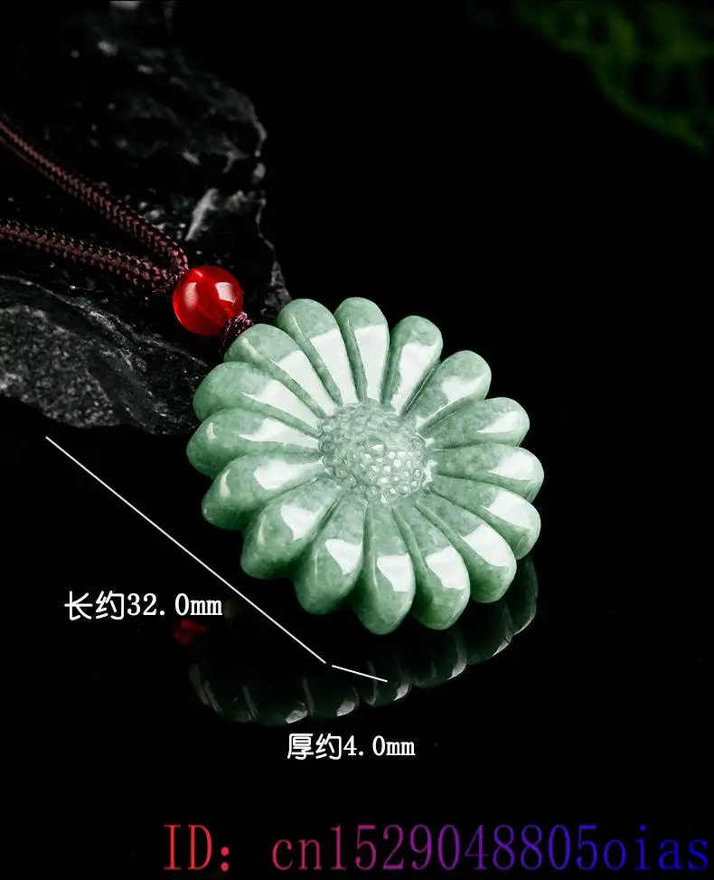 Yeşil Jadeite ayçiçeği kolye k - Necklace Pendant incelemesi ve fiyatı