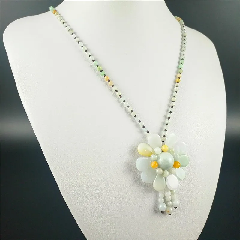 Sertifikalı burma yeşim ayçiçe - Necklace Pendant incelemesi ve fiyatı