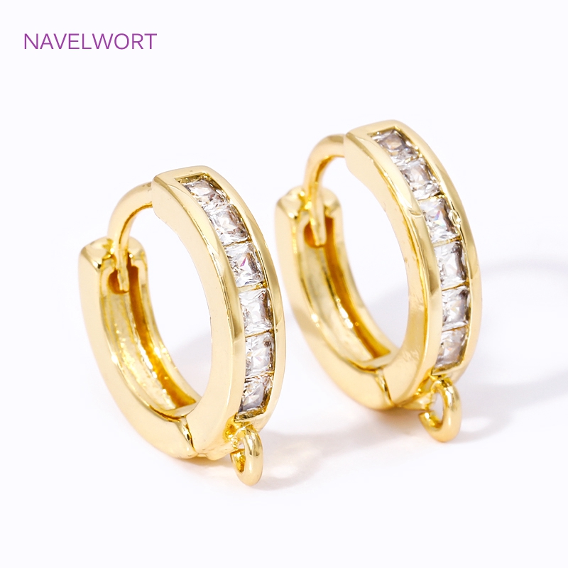 18K Altın Kaplama, Zirkon Taşl - Hoop Earrings incelemesi ve fiyatı