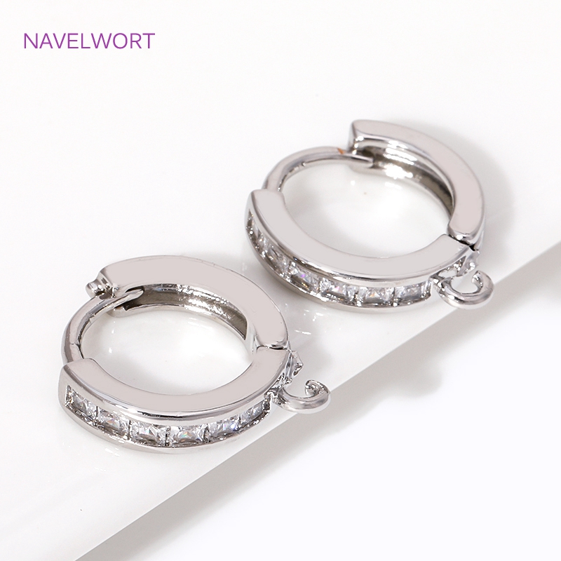 18K Altın Kaplama, Zirkon Taşl - Hoop Earrings incelemesi ve fiyatı