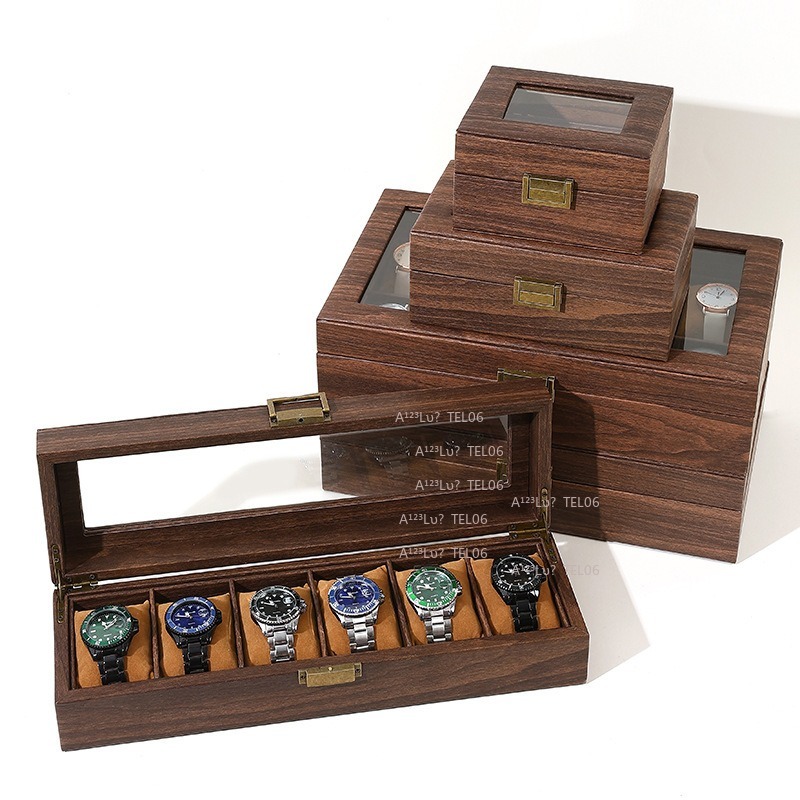 Vintage Ahşap Tahıl PU Deri Sa - Watch Display Box incelemesi ve fiyatı