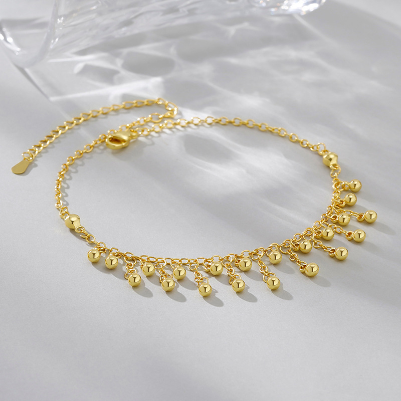 925 Ayar Gümüş Yuvarlak Boncuk - Anklet Foot Chain incelemesi ve fiyatı